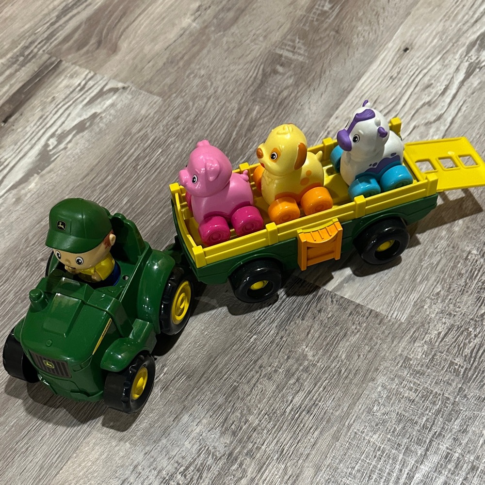 Kids Tractor Toy Set with Animals